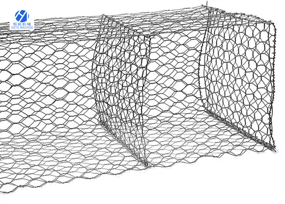 Rede de arame sextavada 100x120mm Eco à prova de fogo da caixa de Gabion amigável