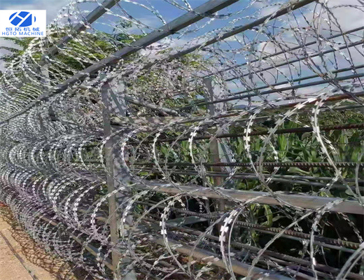 O fio farpado sanfona da lâmina de lâmina que faz a máquina galvanizou automático