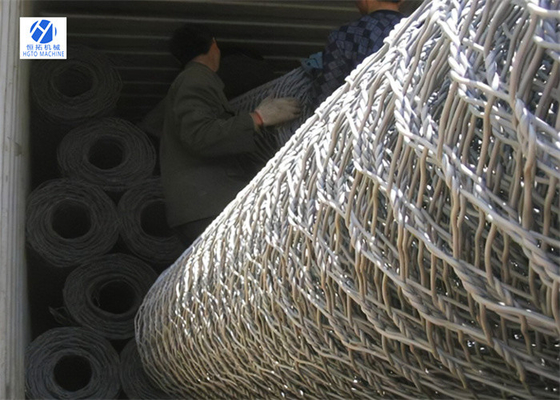 fio sextavado Mesh Netting Stone Basket Corrosion de 100mm Multiscene resistente
