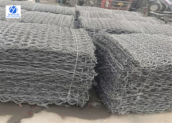 fio sextavado Mesh Netting Stone Basket Corrosion de 100mm Multiscene resistente